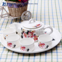 China fábrica feita de alta qualidade Lovely Fine Ceramic Biscuit luxo conjunto de porcelana